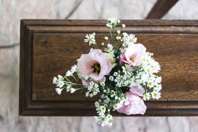 a bouquet of flowers