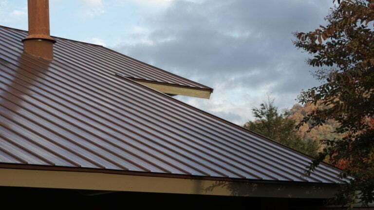 Beautiful brown metal roof