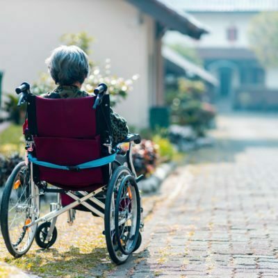 a person in a wheelchair