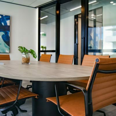 a table with chairs around it
