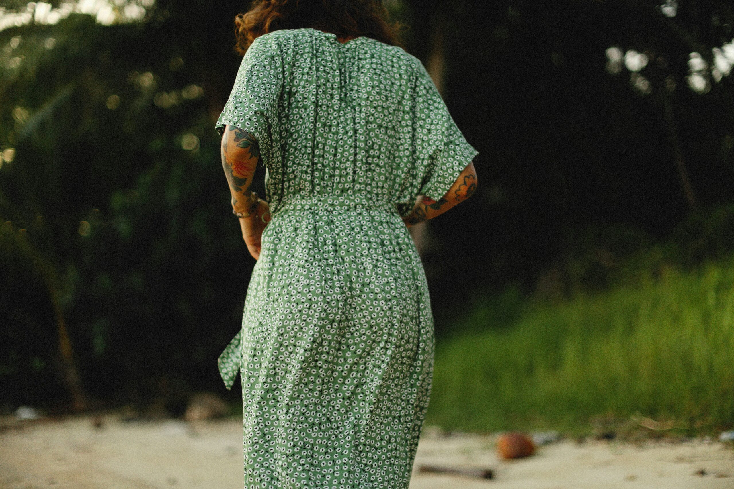 a person in a dress